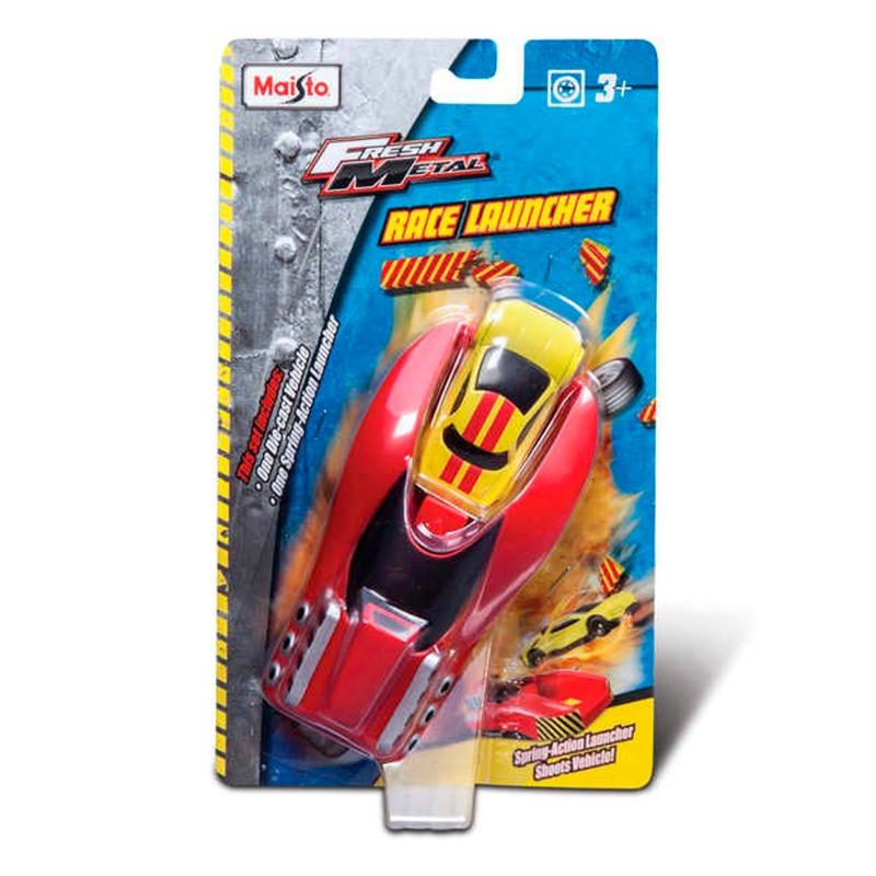 Maisto Car Toy With Launcher Spring Action Car lLauncher Playset