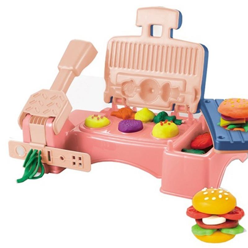 مجموعة تشكيل الهمبرجر بالصلصال