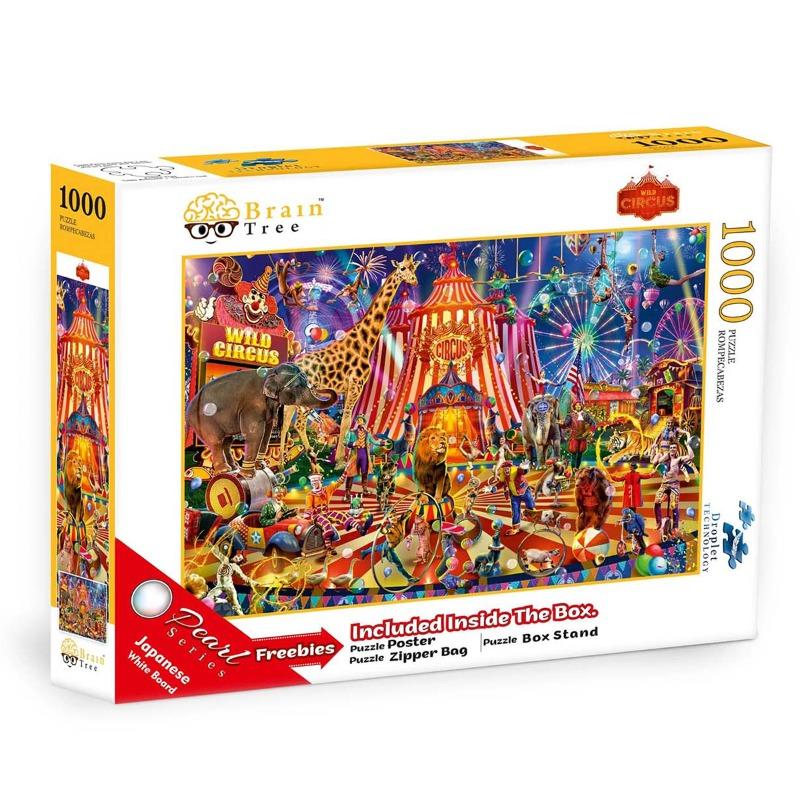 Brain Tree Pearl Wild Circus Puzzle 1000 Pcs
