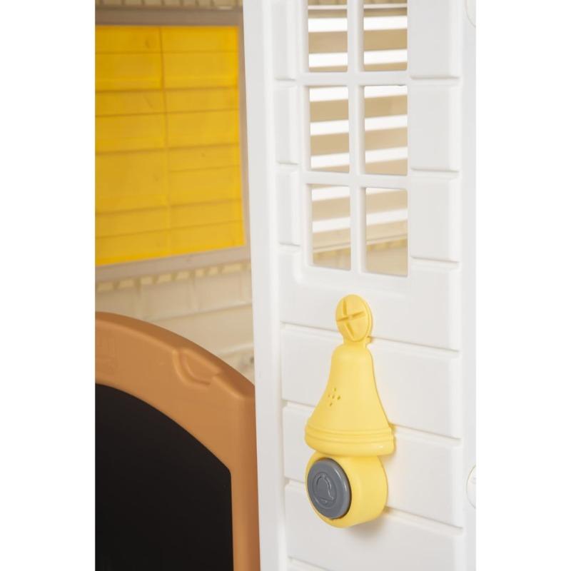 Filled Garden Playhouse with Fence