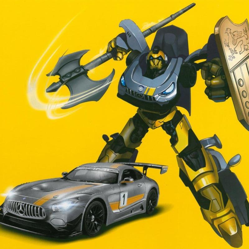 Rastar Mercedes-Benz GT3 Transformable Car RC - Yellow