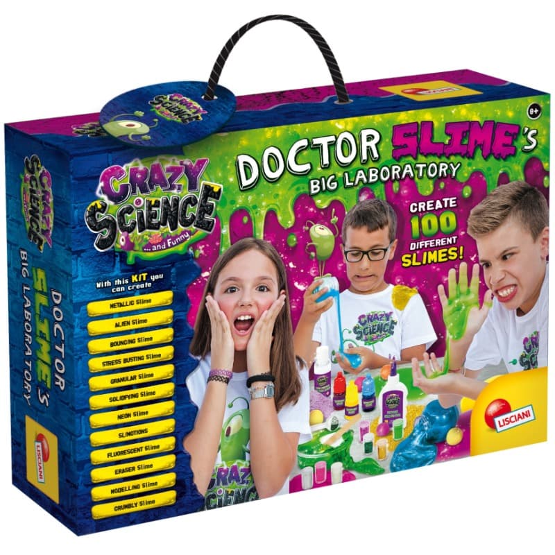 Lisciani Crazy Science Doctor Slime's Big Laboratory - 100 Experiments with Slime