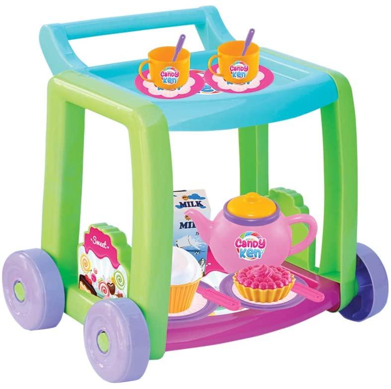 Dede Candy Tea Service Trolley - 14 Pcs