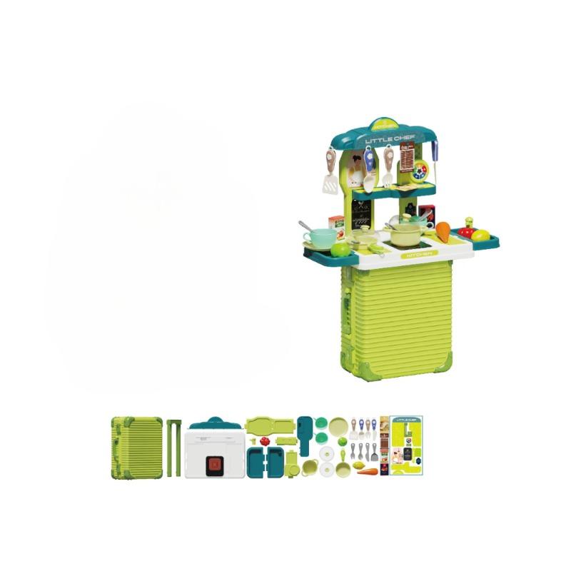 Battery Operated Kids Play House Kitchen Set with Light & Music