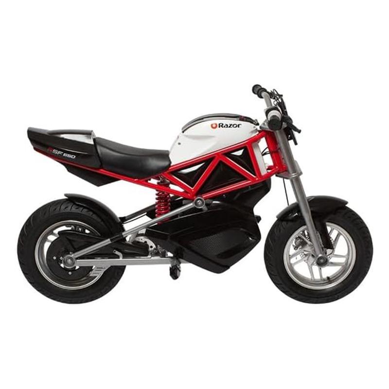 رازور - دراجة ار اس اف 650 الكهربائية لون أحمر وأسود