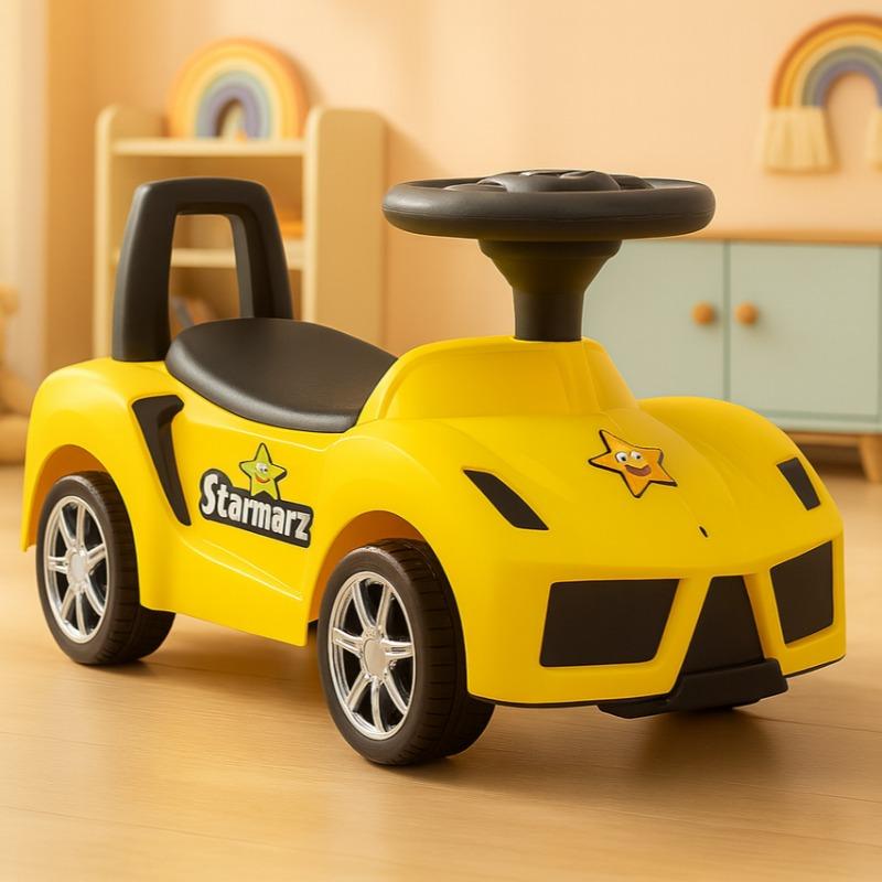 سيارة ستار مارز الرياضية الصفراء المميزة للأطفال - الإصدار الأصفر