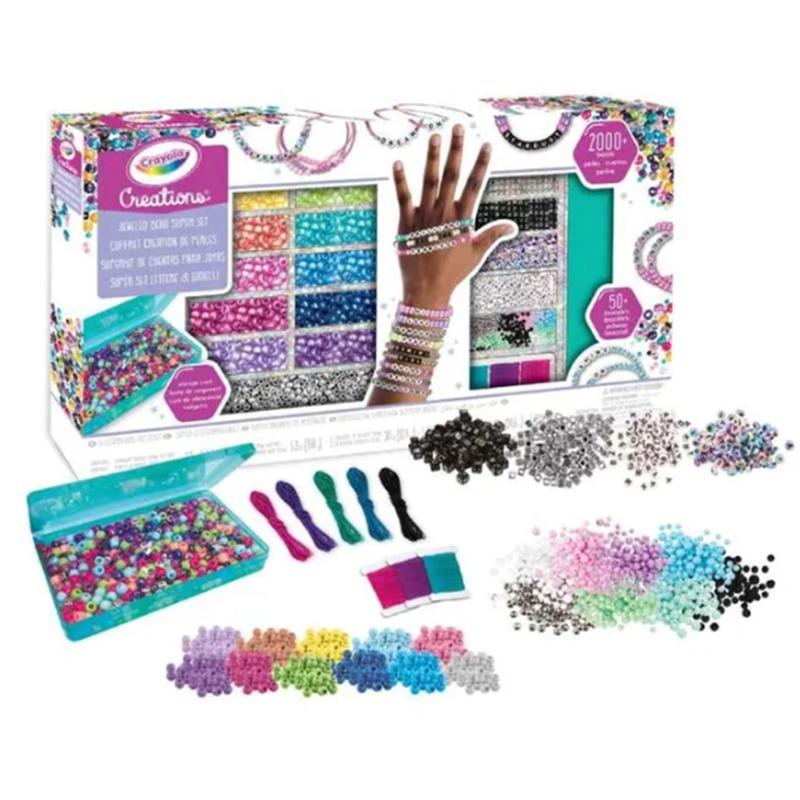 Crayola Creations Bracelet Making Kit with Over 2,000 Beads