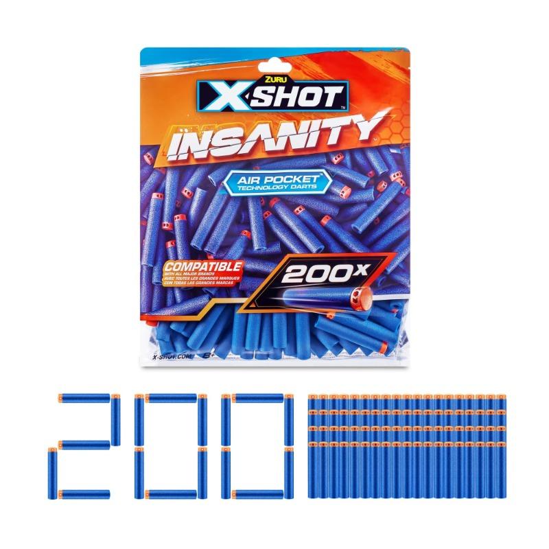 X-Shot Insanity Dart Refill 200 Darts