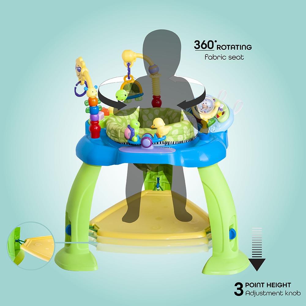 Moon Baby Jumper Activity Center With Adjustable Seat - Blue