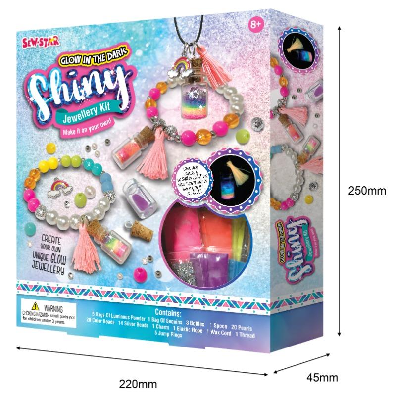 Sew Star Shiny Jewellry Kit - Glow in the Dark