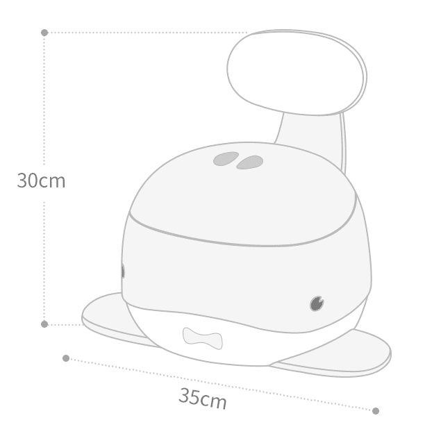 Whale Design Potty - Green