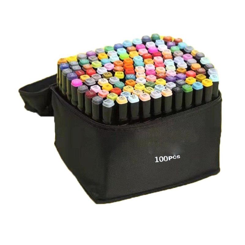 قلم تحديد مزدوج احترافي يعمل باللمس مائه لون