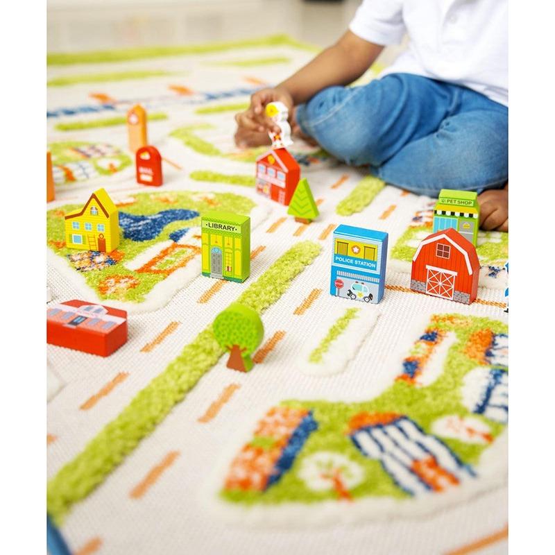 Fun Tribe Wooden City Play Set