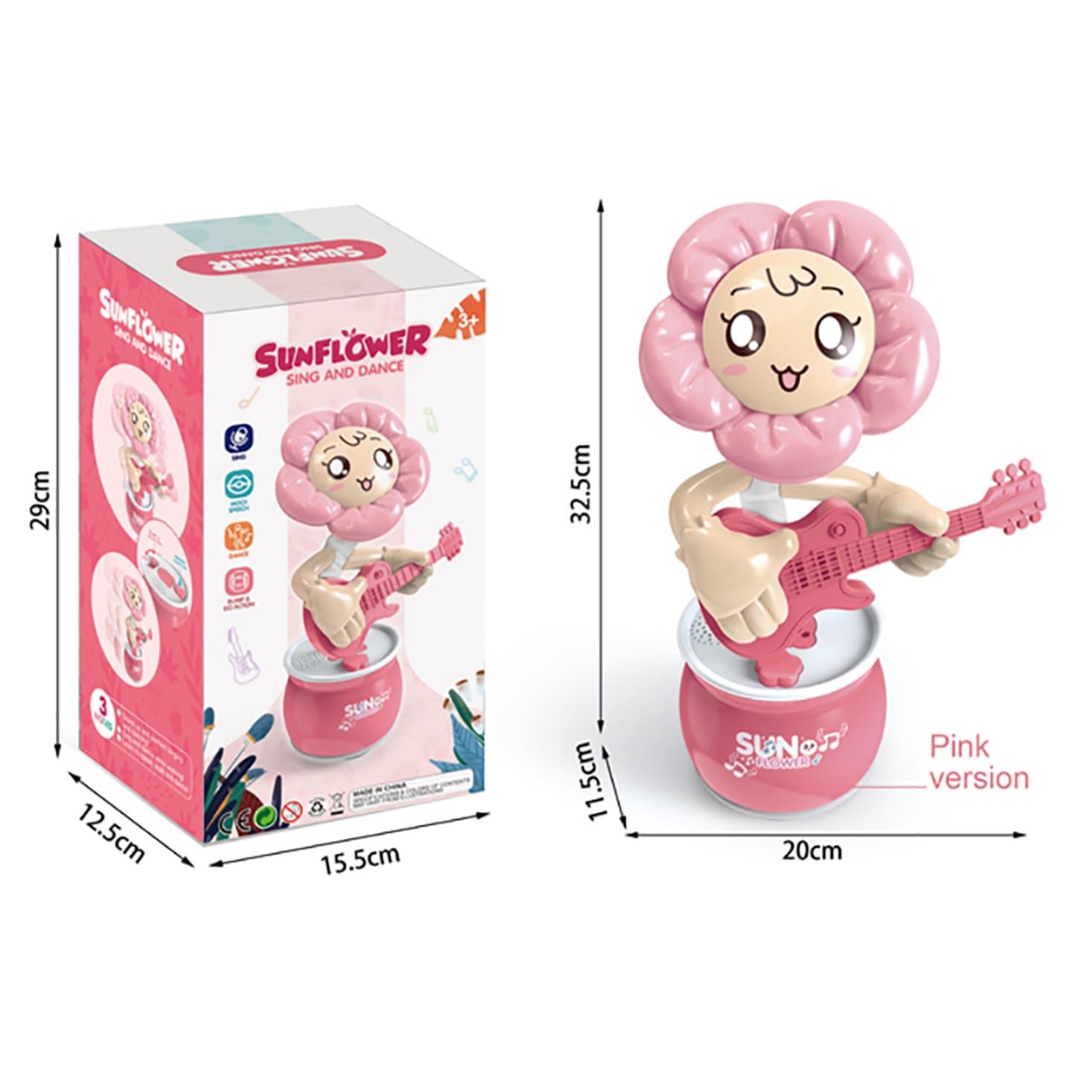 لعبة زهرة سان فلاور الموسيقية - وردي