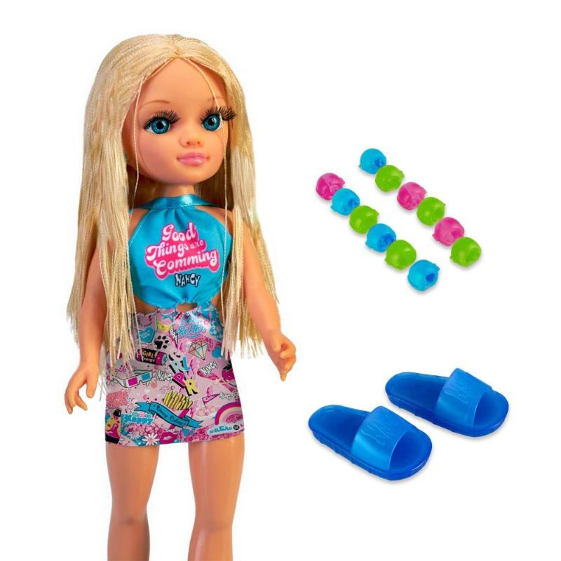 نانسي - دمية نانسي ضفائر الشعر الأشقر