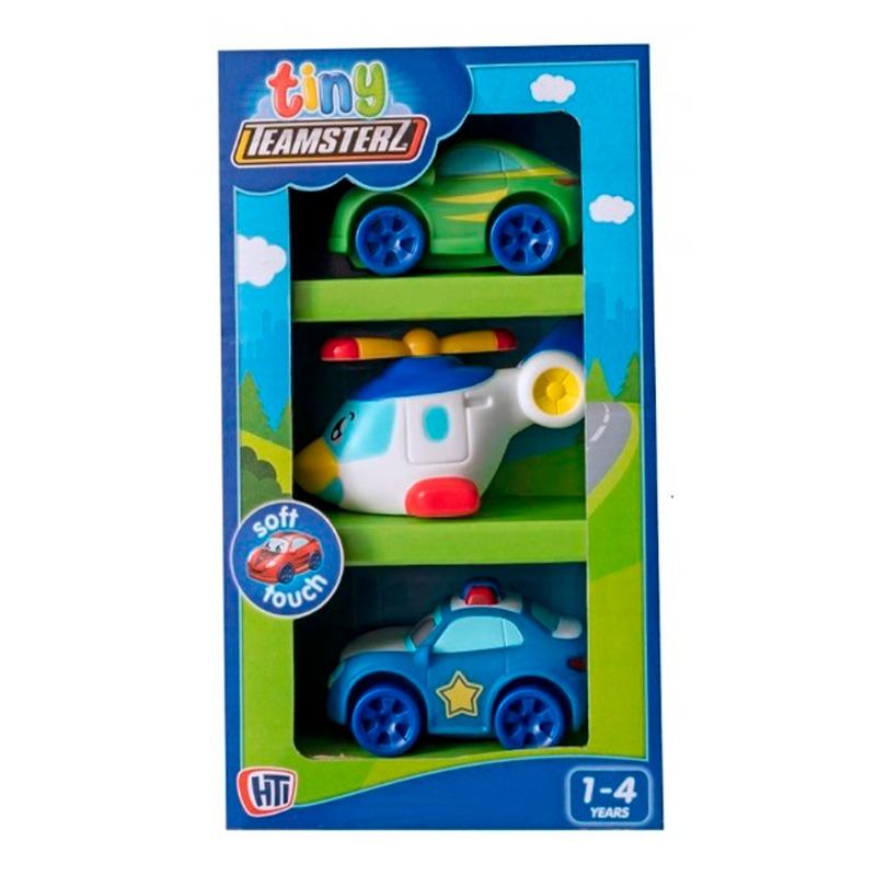 Teamsters - 3 Small Tiny Cars Multicolors