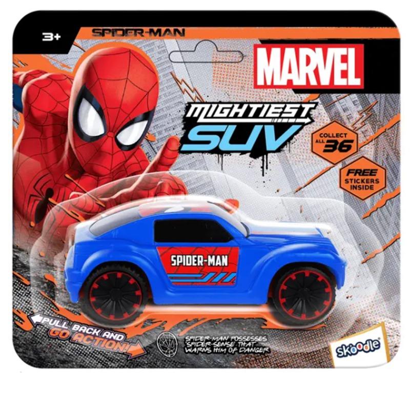 Skoodle Marvel Hyper Retractable Car Spiderman