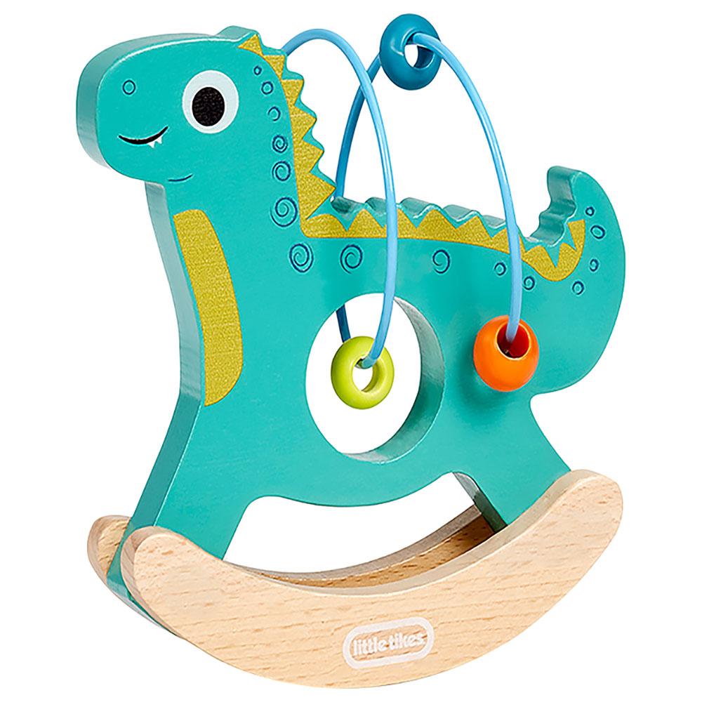 ليتل تايكس - لعبة متاهة الخرزات الخشبية بتصميم الديناصور