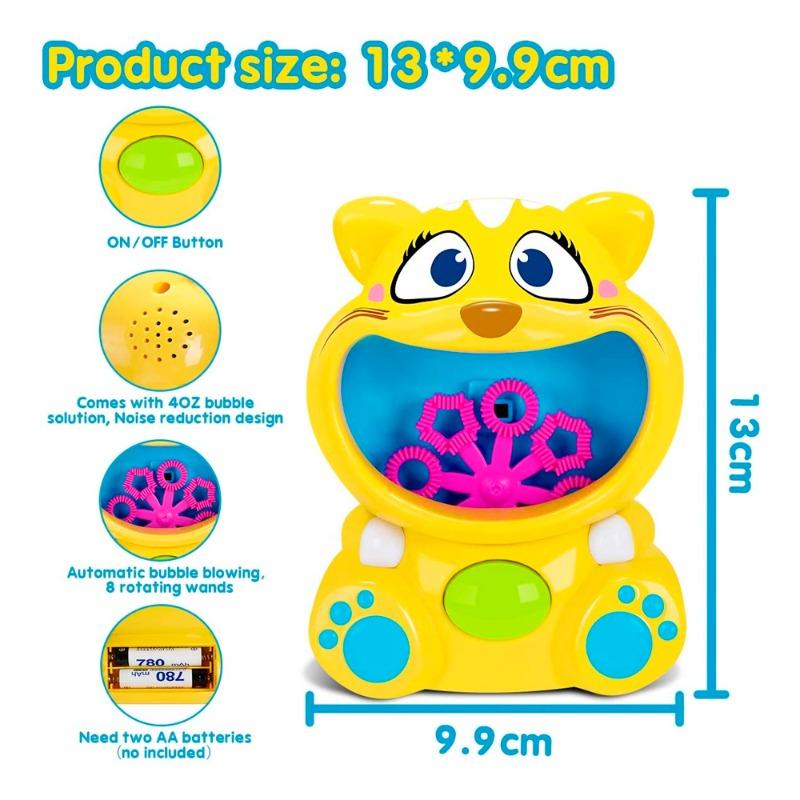 بابل فن - ماكينة صنع الفقاعات بتصميم القطة