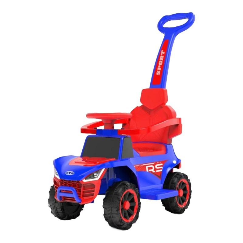 سيارة ركوب للأطفال مع مقبض دفع