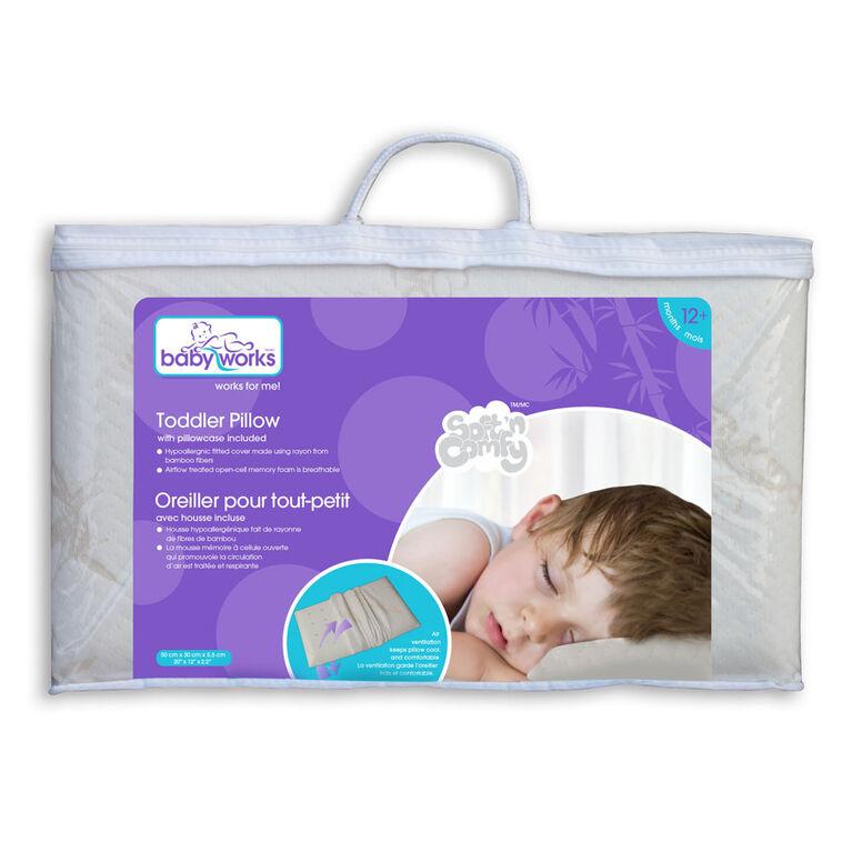 Baby Works First Toddler Pillow With Case