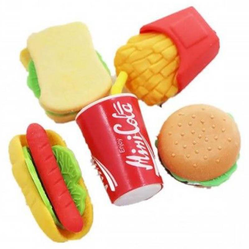 مجموعة صنع المحايات - شكل الوجبات سريعة