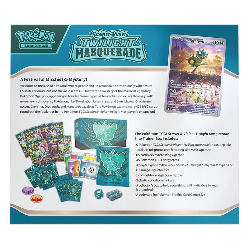 Pokémon TCG Scarlet & Violet Twilight Masquerade Elite Trainer Box