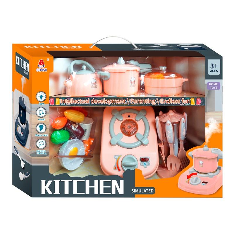 Kitchen Play Set with Light and Music - Multicolor