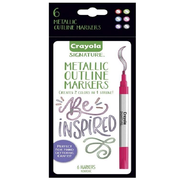 Crayola Signature Metallic Crayons -6 Colors