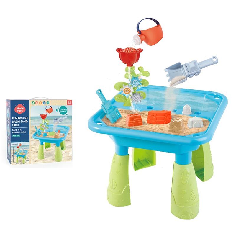 طاولات أنشطة اللعب في الرمل والماء - 14 قطعة