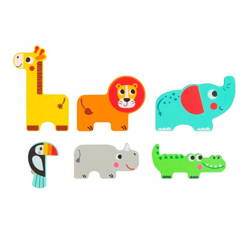 توكي توي - بازل خشبي متعدد الطبقات على شكل حيوانات