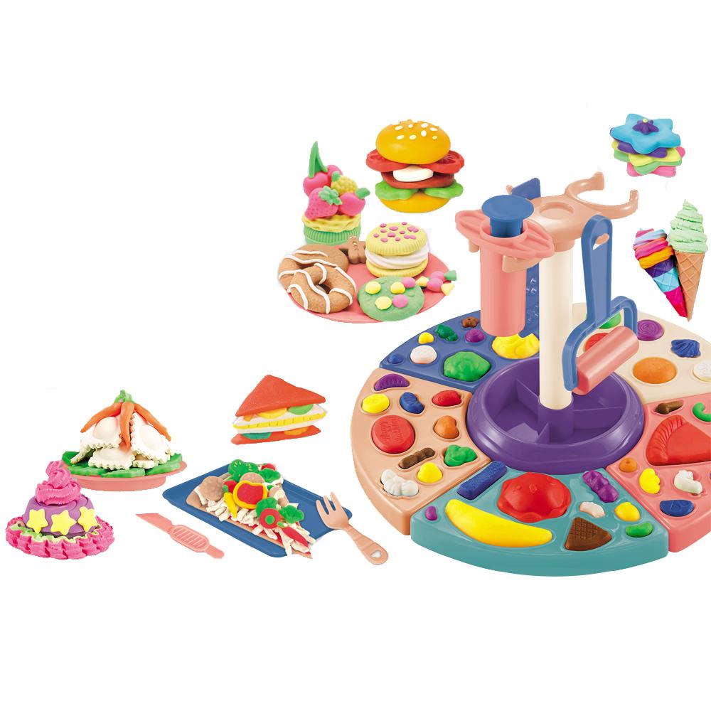 ماجيك دو - مجموعة الصلصال السحري مع طبق الطعام