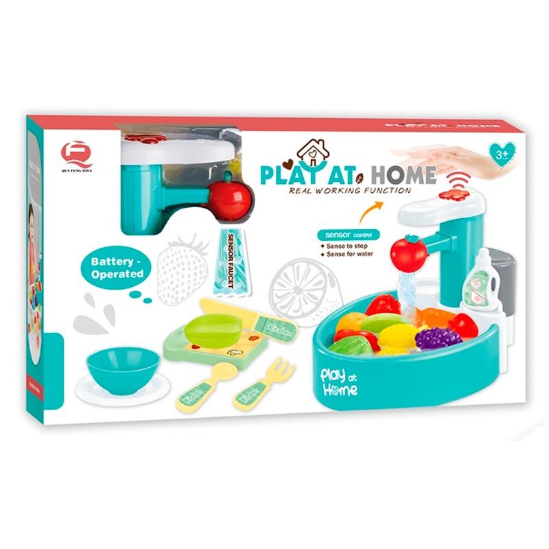 Fruit and Vegetable Cleaning Table Play Set -Green
