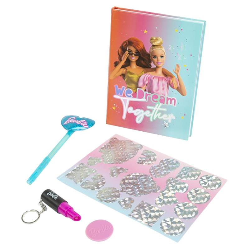باربي - مجموعة مذكرات باربي مع قلم الأشعة فوق البنفسجية