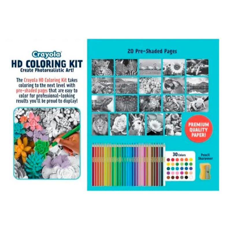 Crayola HD Coloring Art Set 30 Wooden Colors