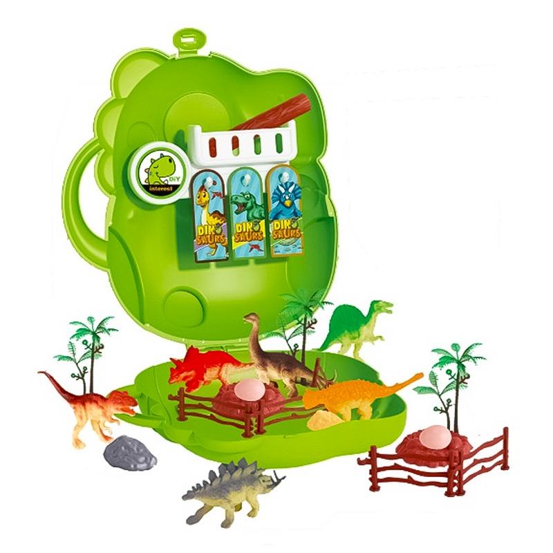 مجموعة لعب حقيبة عالم الديناصورات 3 في 1