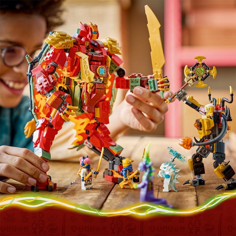 LEGO NINJAGO Wyldfyre’s Transforming Dragon Mech 821 Pieces