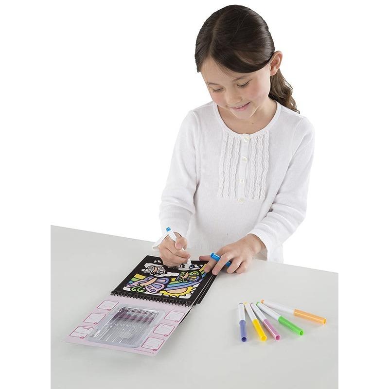 ميليسا آند دوج -كراسة تلوين ماجيك فلفيت - فراشات