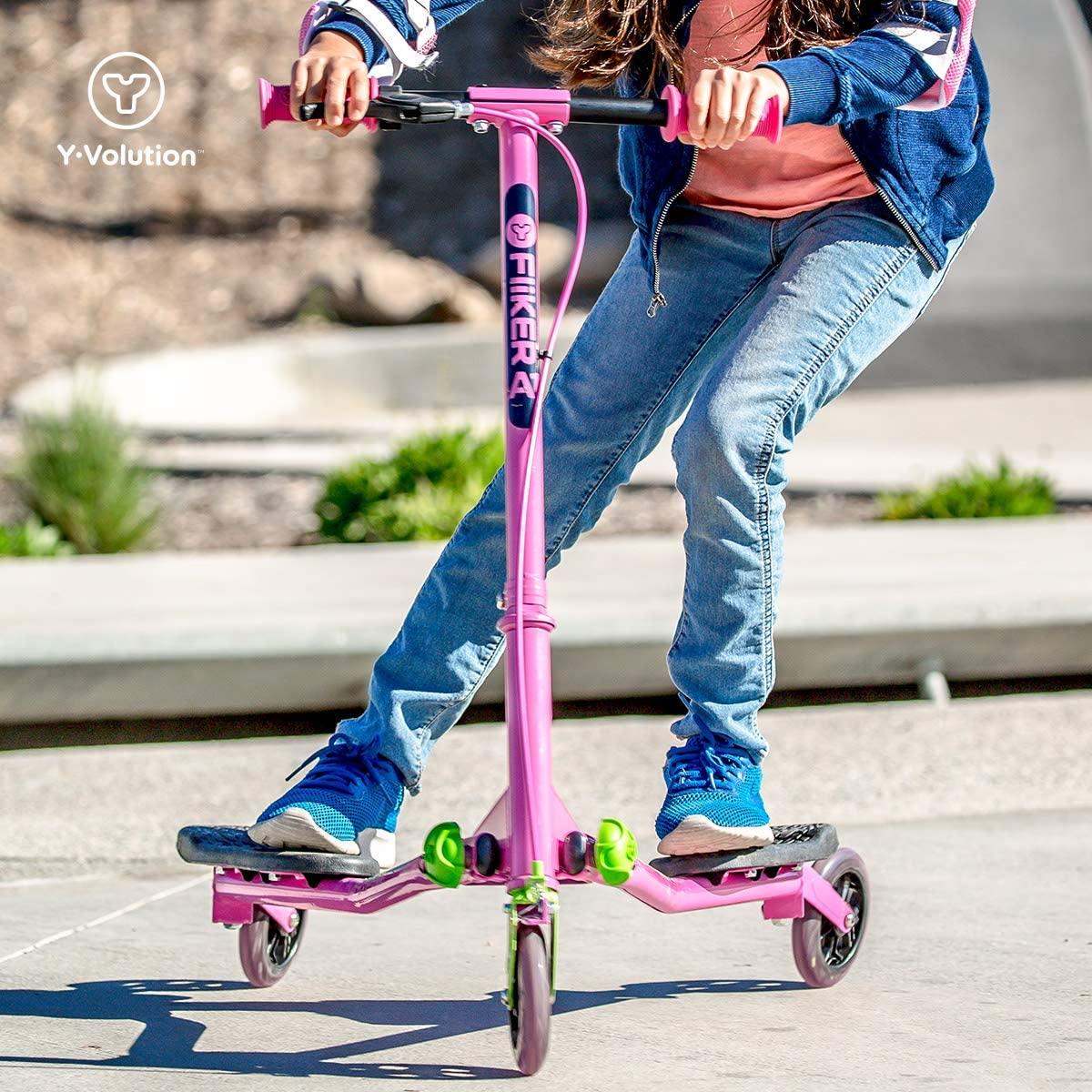 Y Fliker Air A1 Kids Swing Scooter - Pink & Green