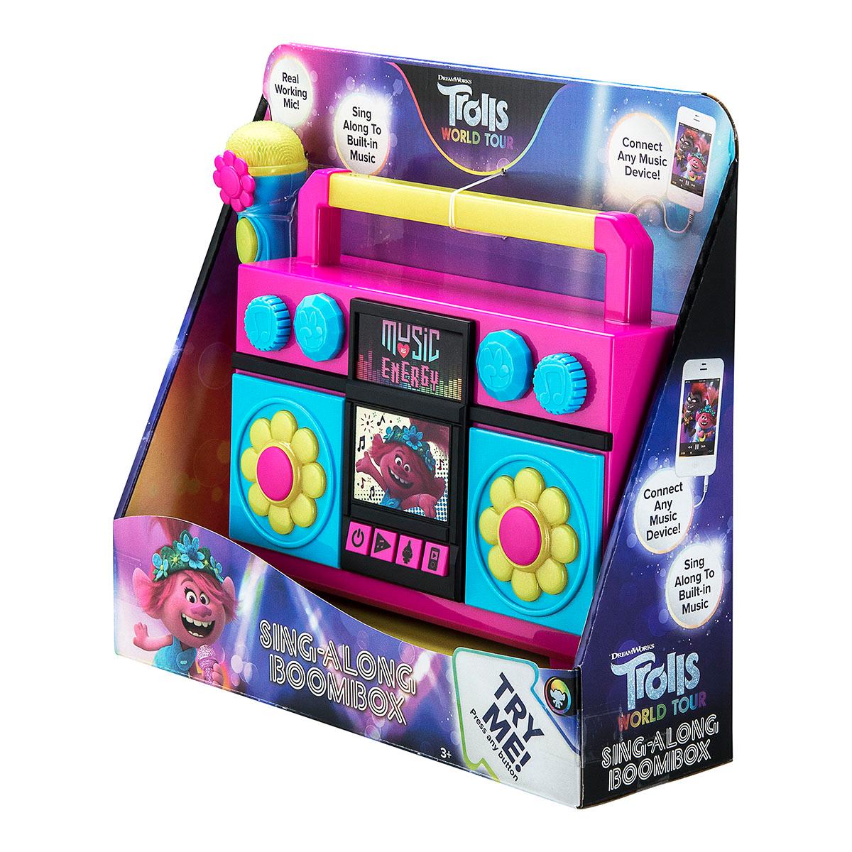 Kiddesigns Trolls World Tour Sing Along Karaoke Boombox