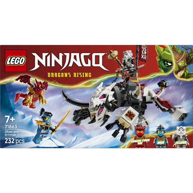 LEGO NINJAGO Zilvar and Grimtak the Dragon Beast – 232 Pieces