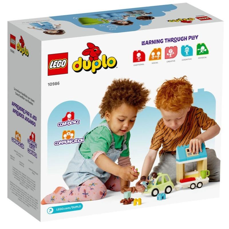 LEGO DUPLO Town Family House On Wheels Building Toy Set - 31 Pcs 10986