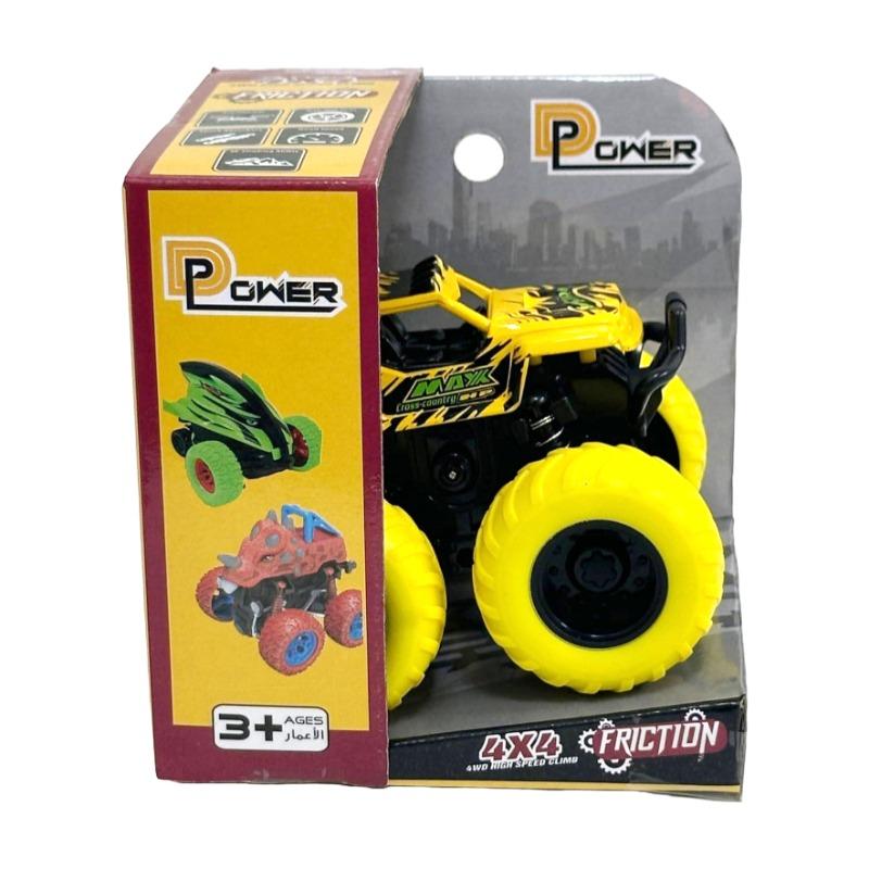 D-Power Friction Military Stunt Car - Yellow