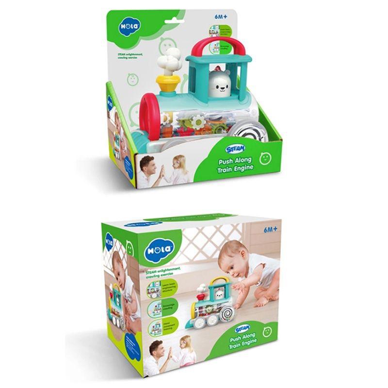 Hola - Push Along Train Engine Red