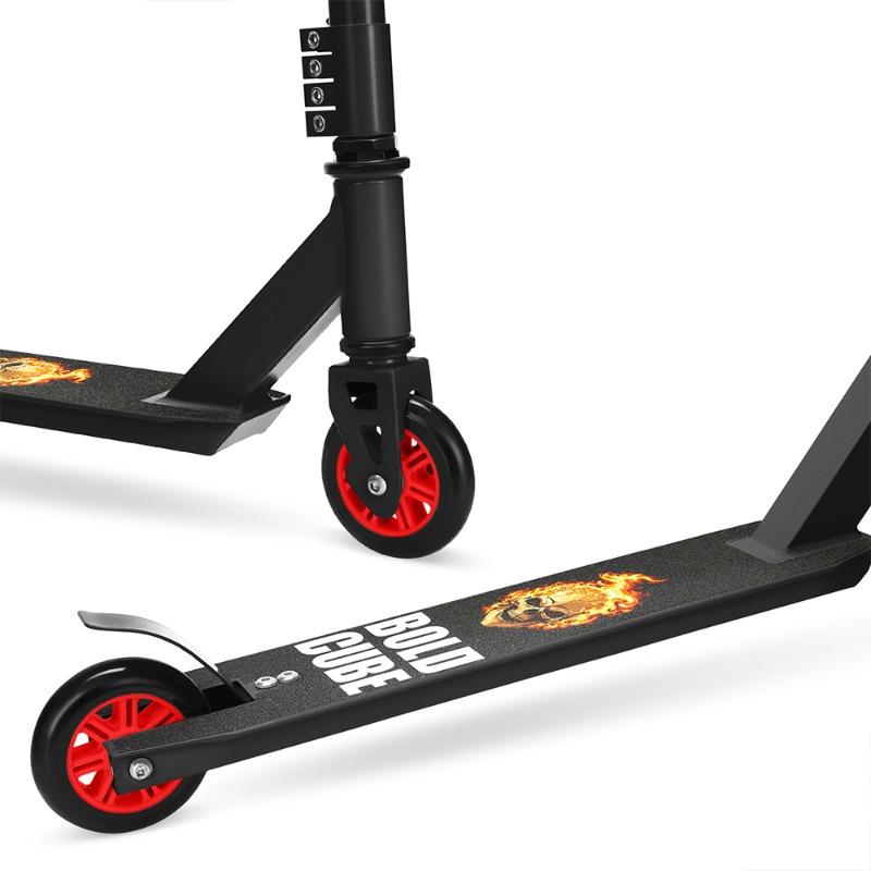 بولد كيوب - سكوتر ثنائي العجلات قابل للطي لون أسود