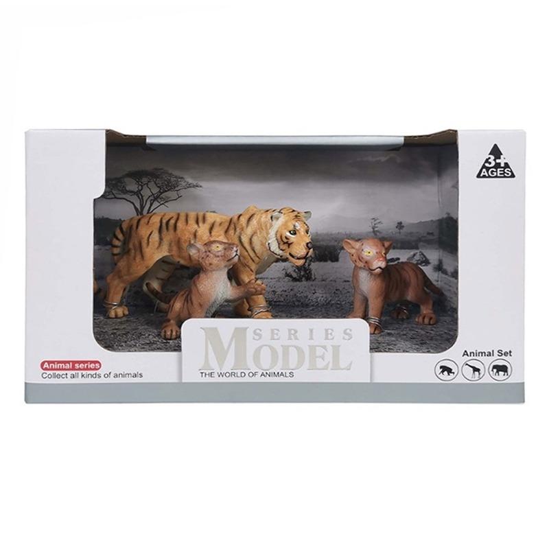 تي تي سي - مجموعة حيوان النمر 3 قطع متنوع