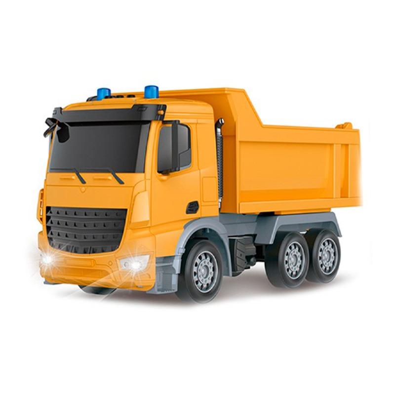 لعبة شاحنة قلابة بجهاز تحكم عن بعد - لون أصفر