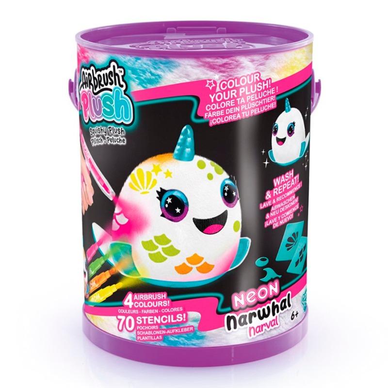 Canal Toys Airbrush Plush - Neon Squish Pals Paint Can - Assorted