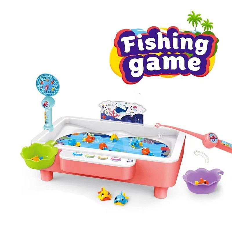 لعبة صيد السمك لون وردي