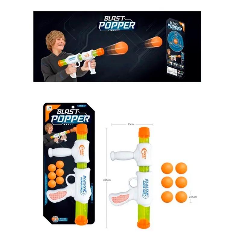 Power Ejection Toy Gun With 6 EVA Balls